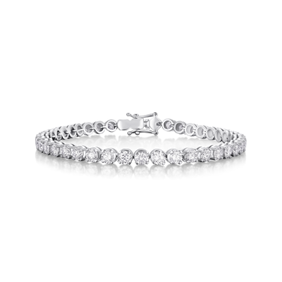 6.10cts Round Brilliant Cut Diamond Line Bracelet