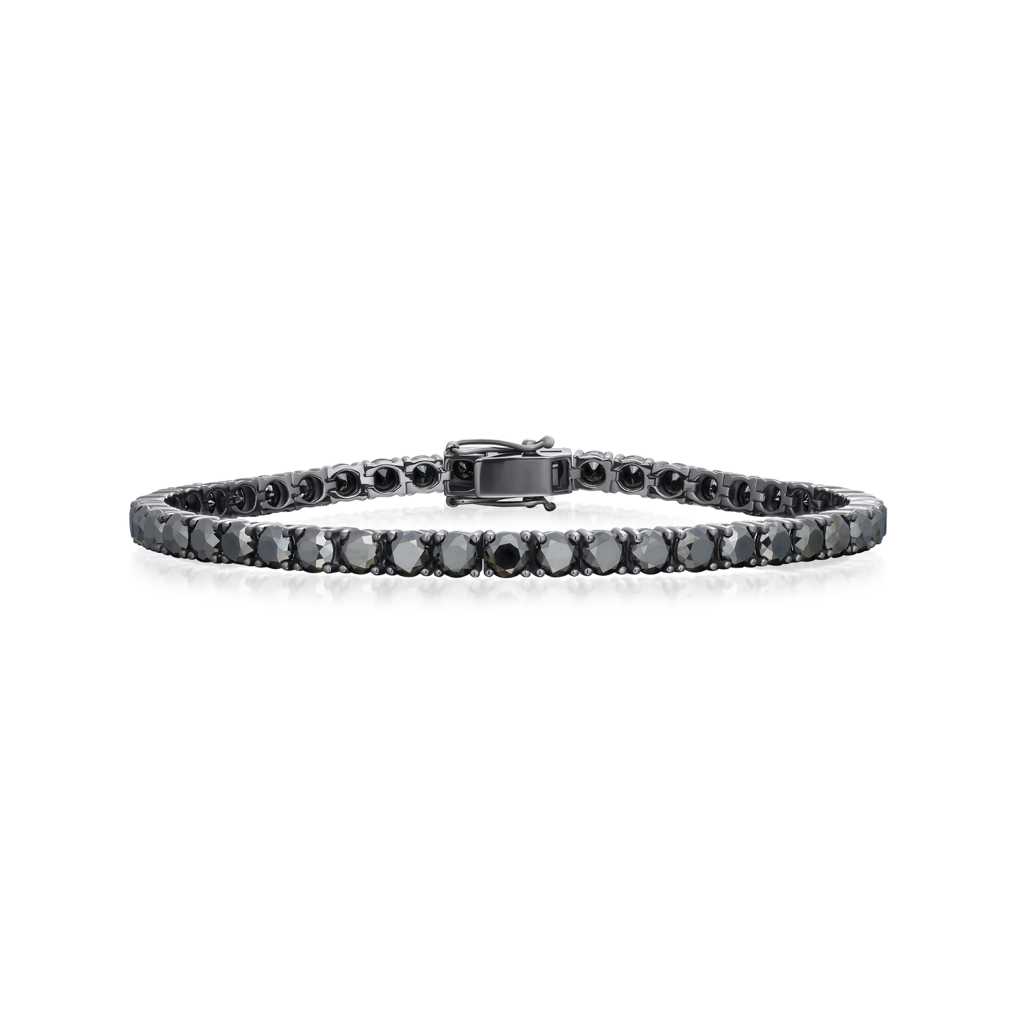 15.25cts Black Diamond Line Bracelet