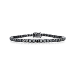 15.25cts Black Diamond Line Bracelet