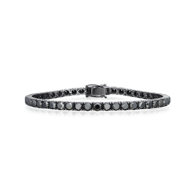 15.25cts Black Diamond Line Bracelet