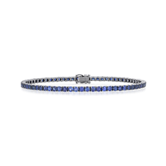 6.67cts Blue Sapphire Line Bracelet
