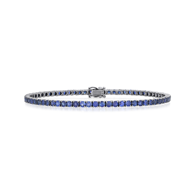6.67cts Blue Sapphire Line Bracelet