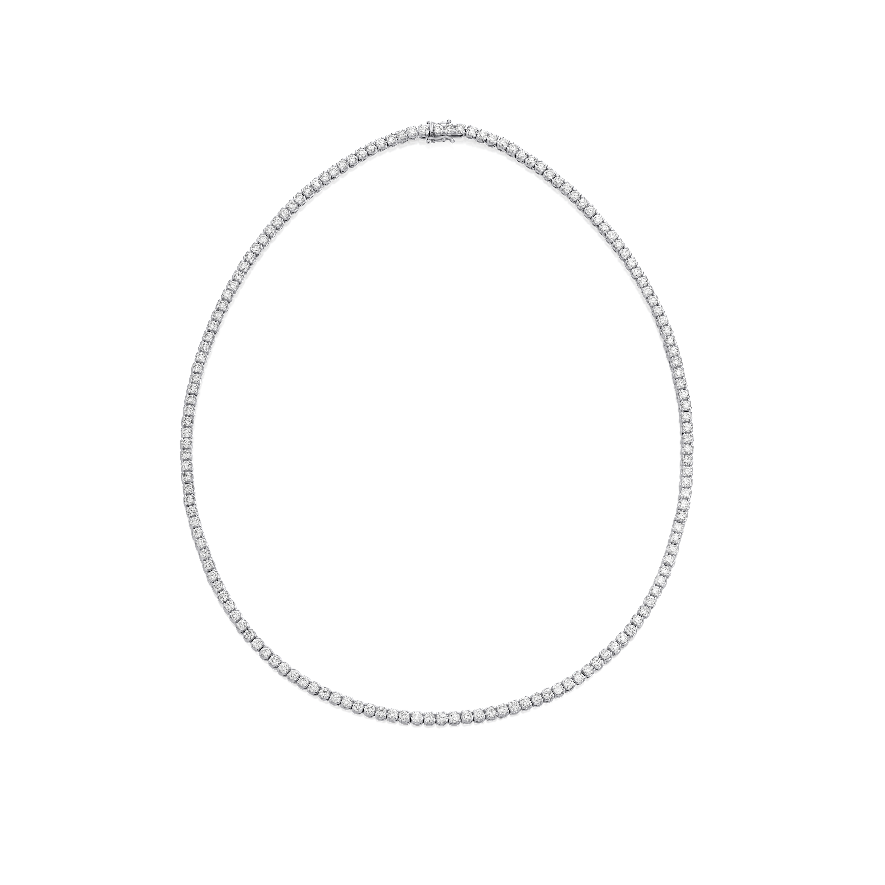 8.00cts Round Brilliant Cut Diamond Line Necklace