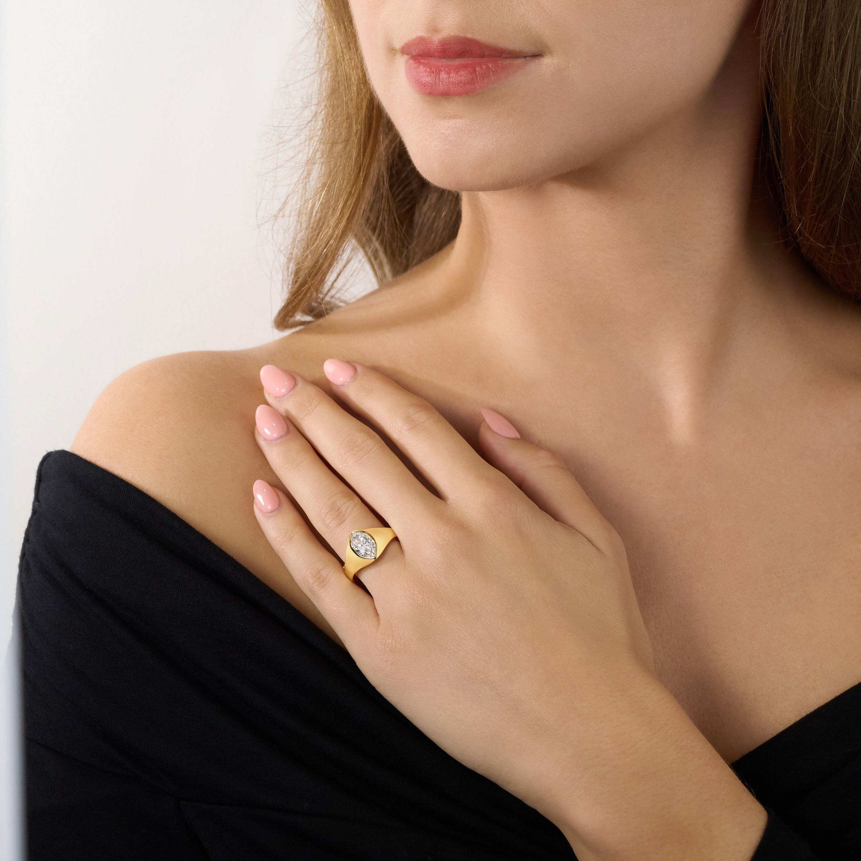 2.05ct Marquise Cut Diamond 18ct Yellow Gold Ring