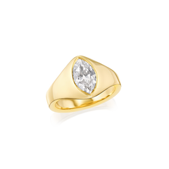 2.05cts Marquise Cut Diamond 18ct Yellow Gold Ring