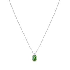 2.20cts Green Sapphire and Diamond Pendant
