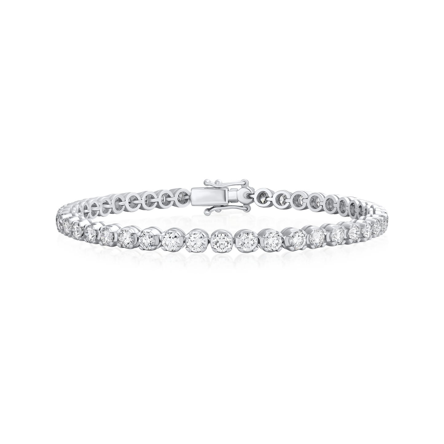 4.20cts Round Brilliant Cut Diamond Line Bracelet