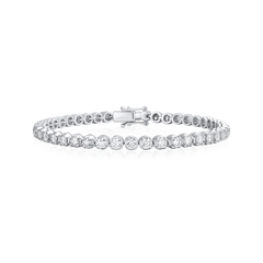 4.20cts Round Brilliant Cut Diamond Line Bracelet