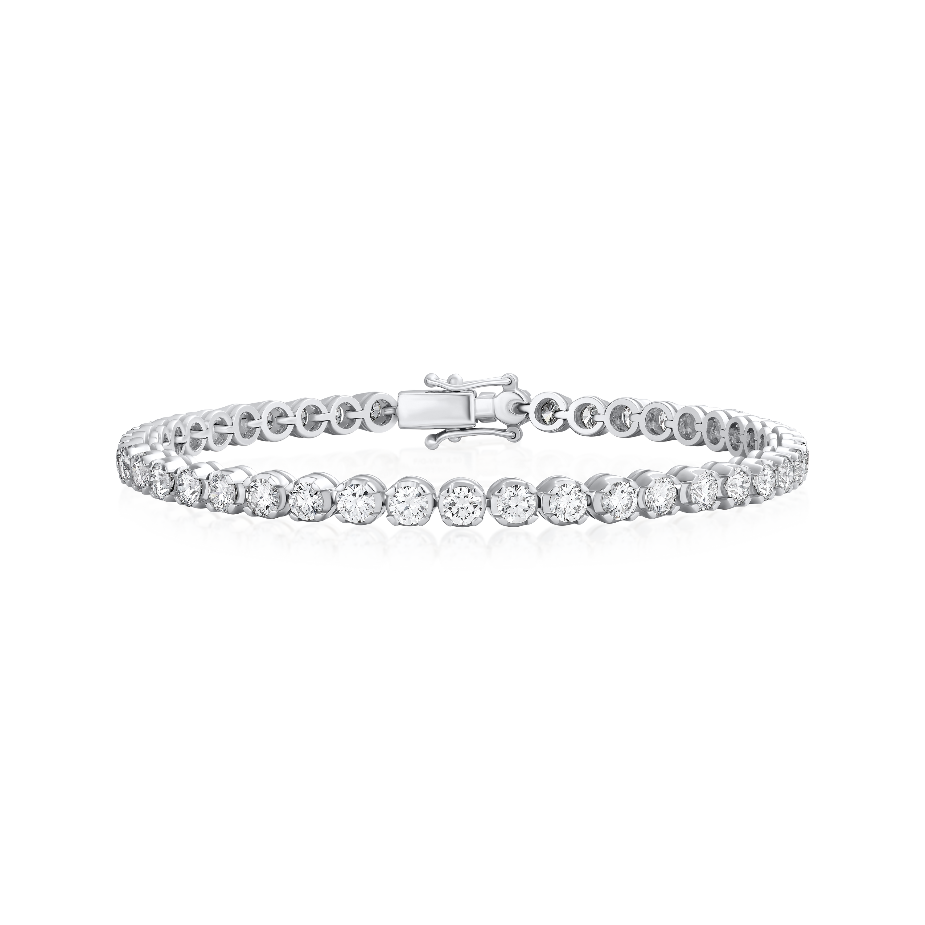 4.20cts Round Brilliant Cut Diamond Line Bracelet