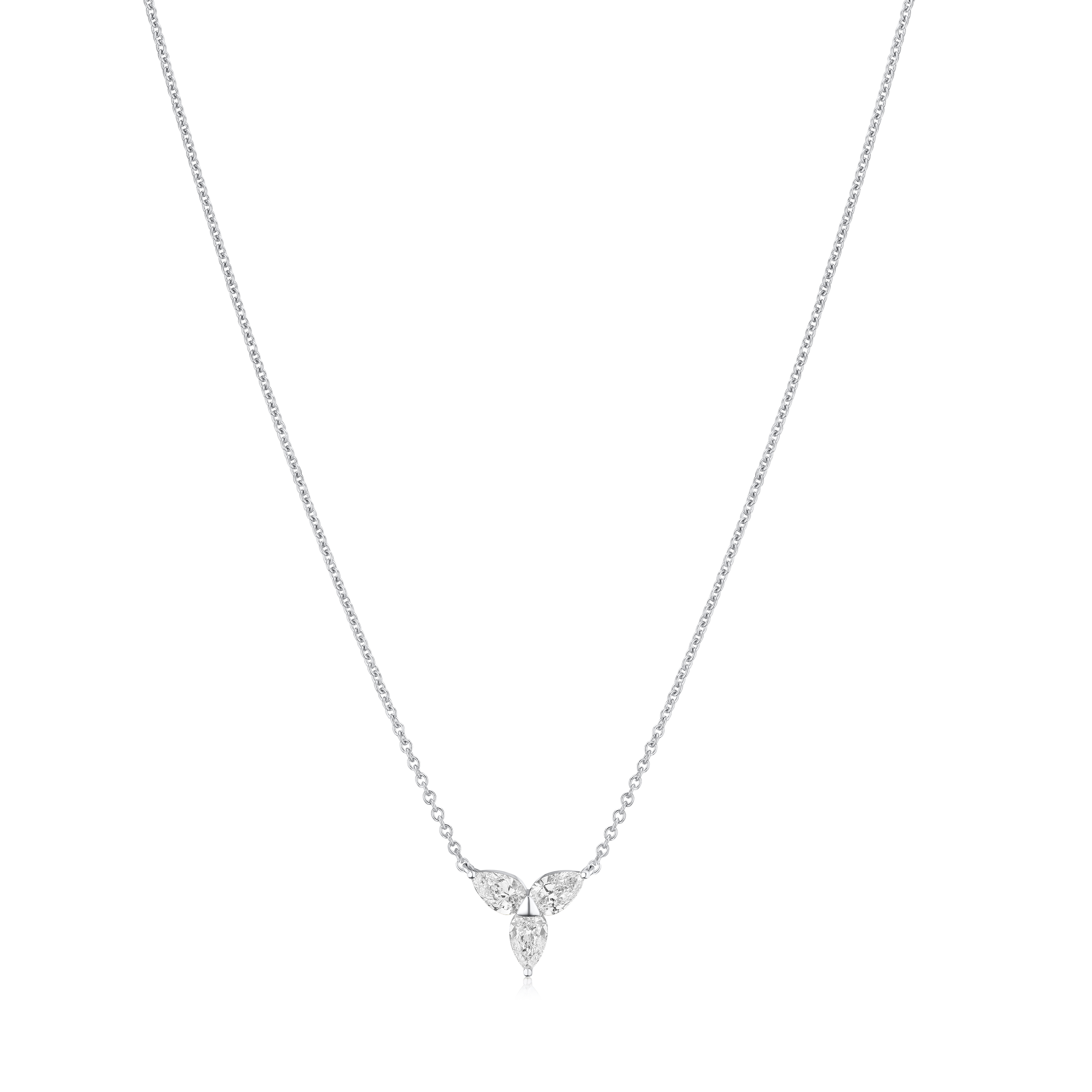 0.73ct Pear Cut Diamond Pendant