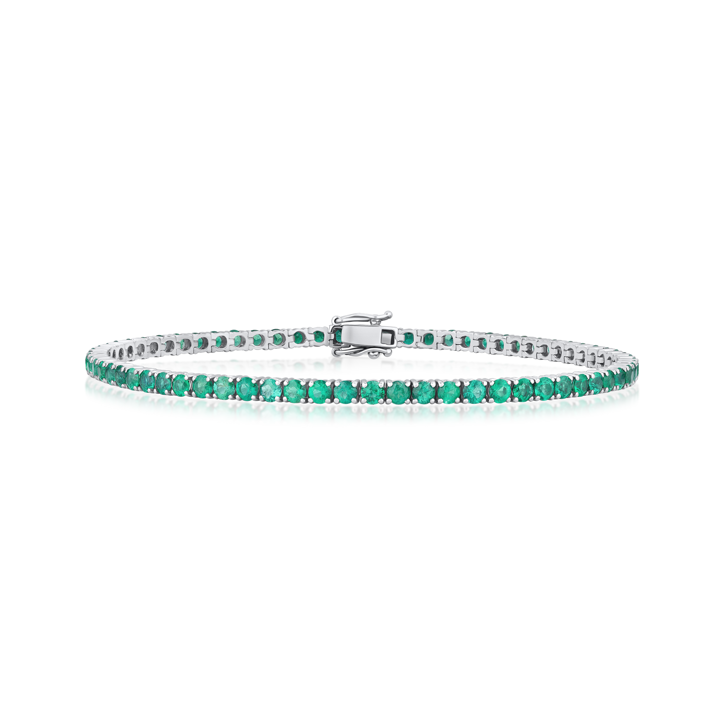 5.07cts Emerald Line Bracelet