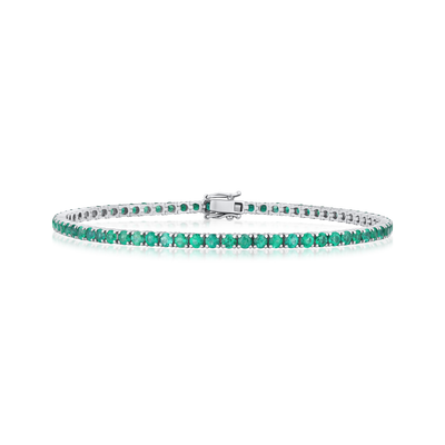 5.07cts Emerald Line Bracelet