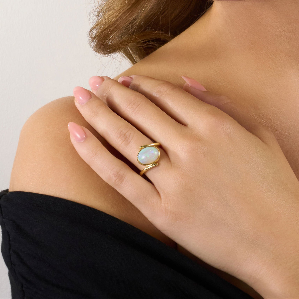 Opal Yellow Gold Ring