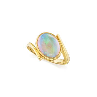 3.18cts Opal Yellow Gold Ring