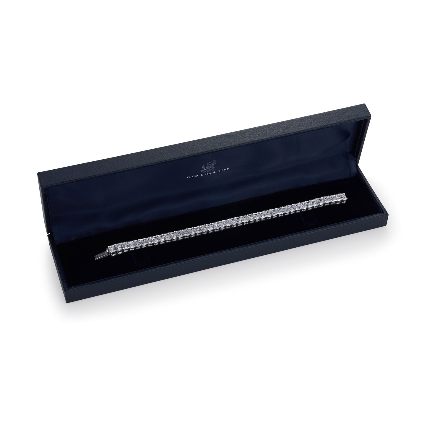 20.28cts Emerald Cut Diamond Line Bracelet