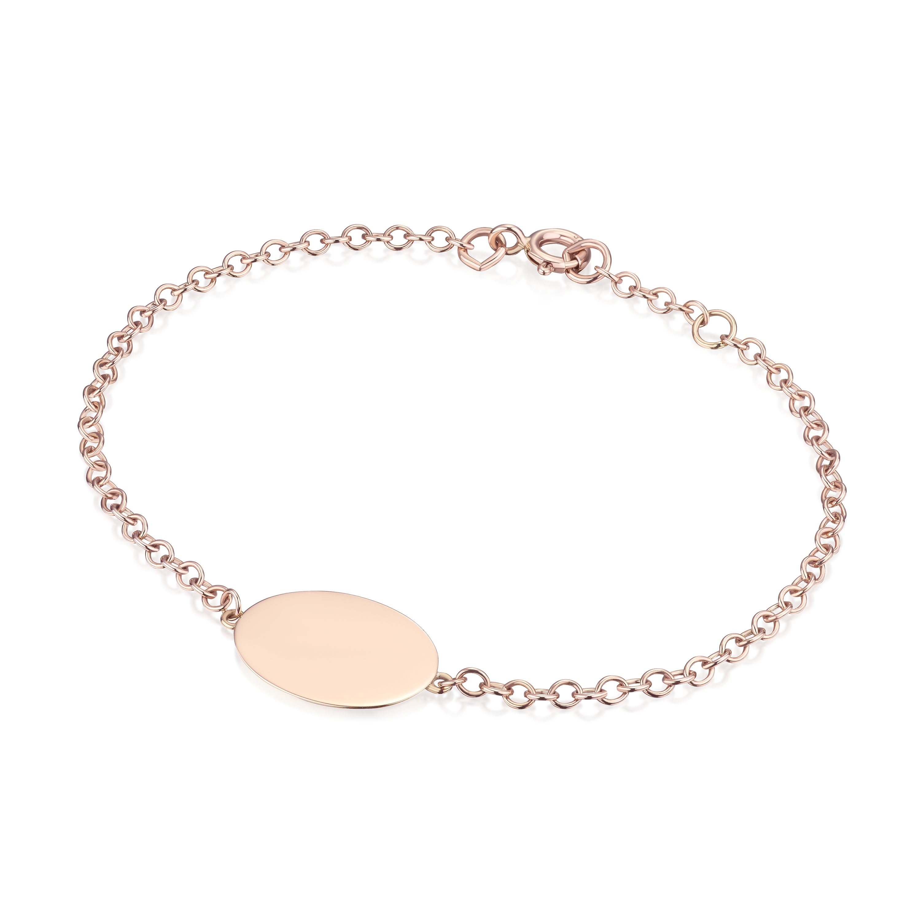 9ct Rose Gold Love Token Bracelet