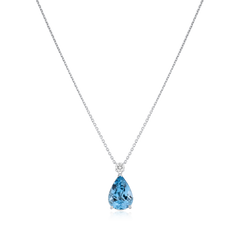 5.09ct Aquamarine and Diamond Pendant