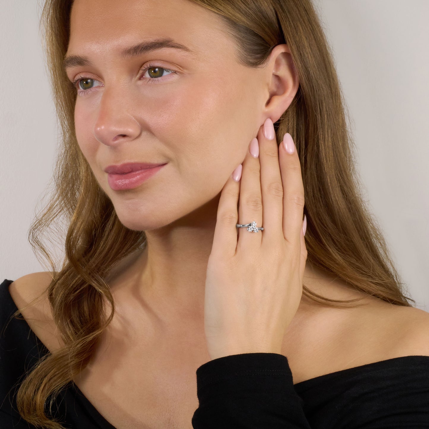 Trefoil Collection 0.65ct Diamond Platinum Ring