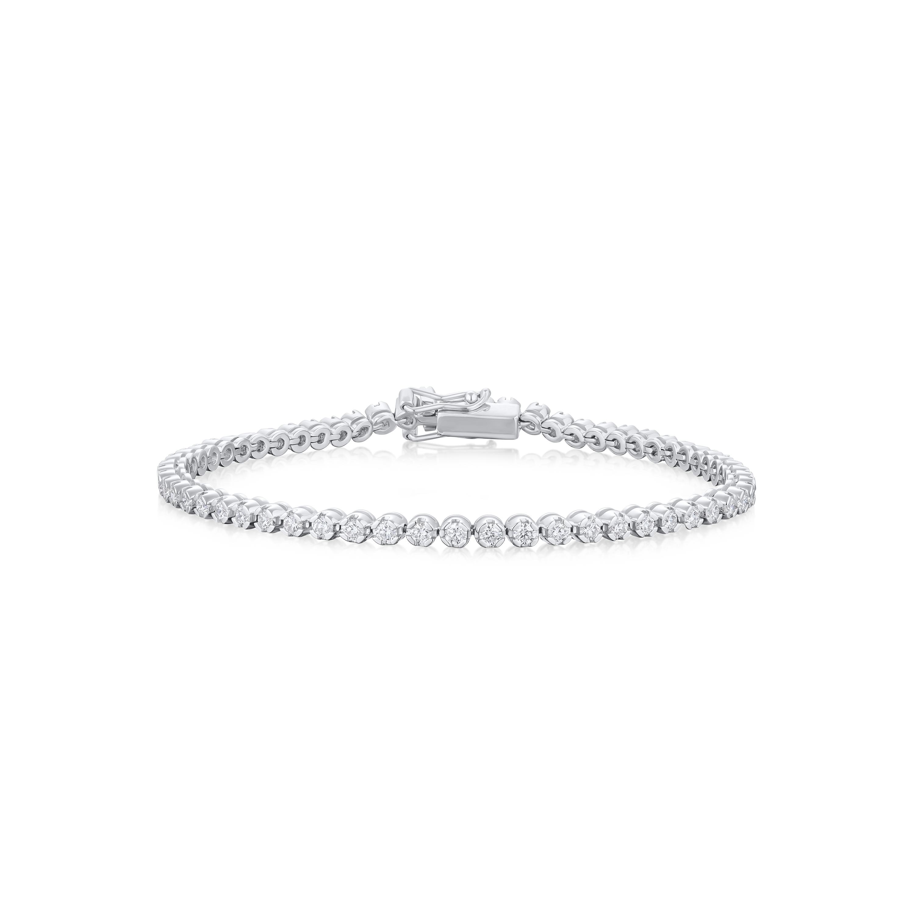 1.78ct Round Brilliant Cut Diamond Line Bracelet