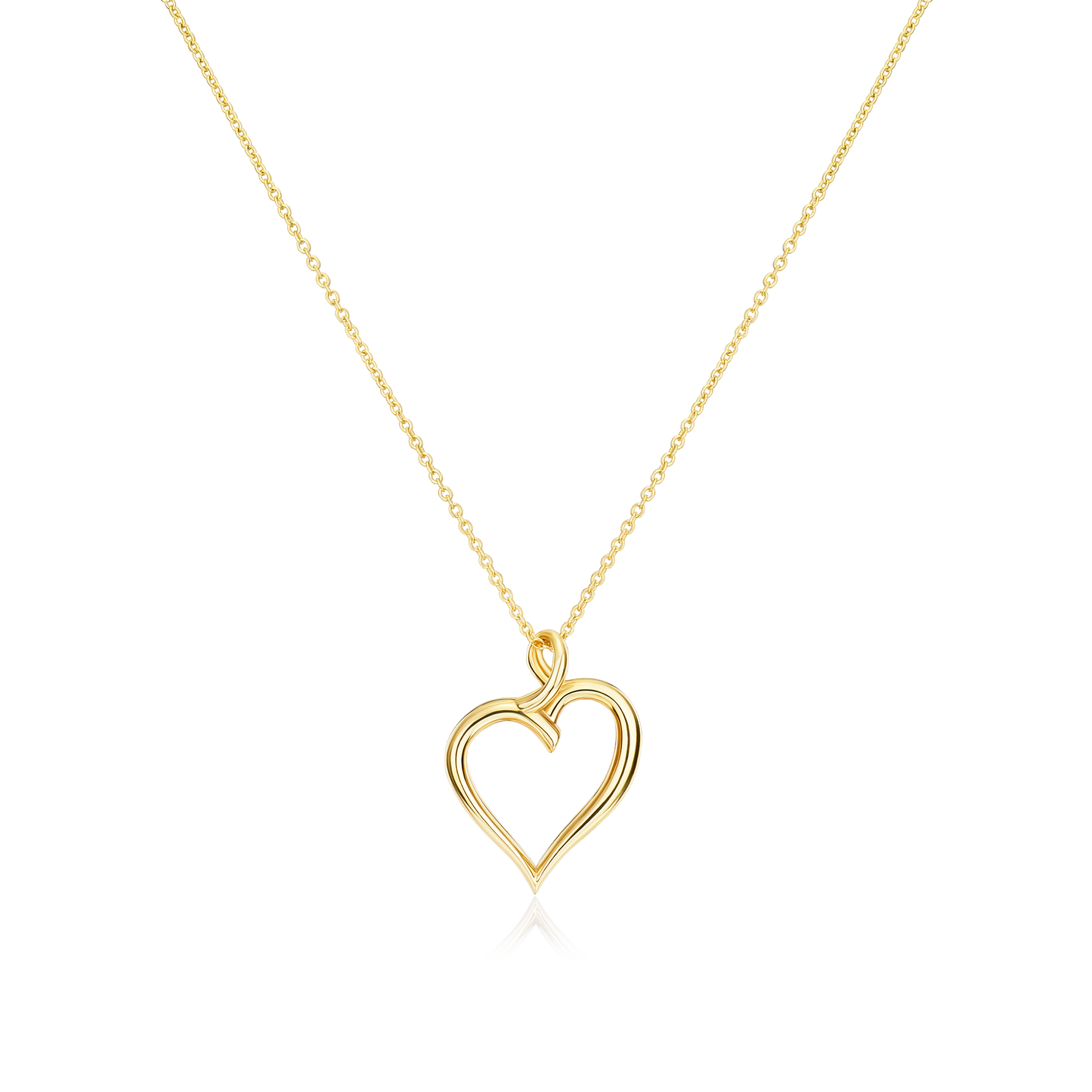 9ct Yellow Gold Heart Pendant
