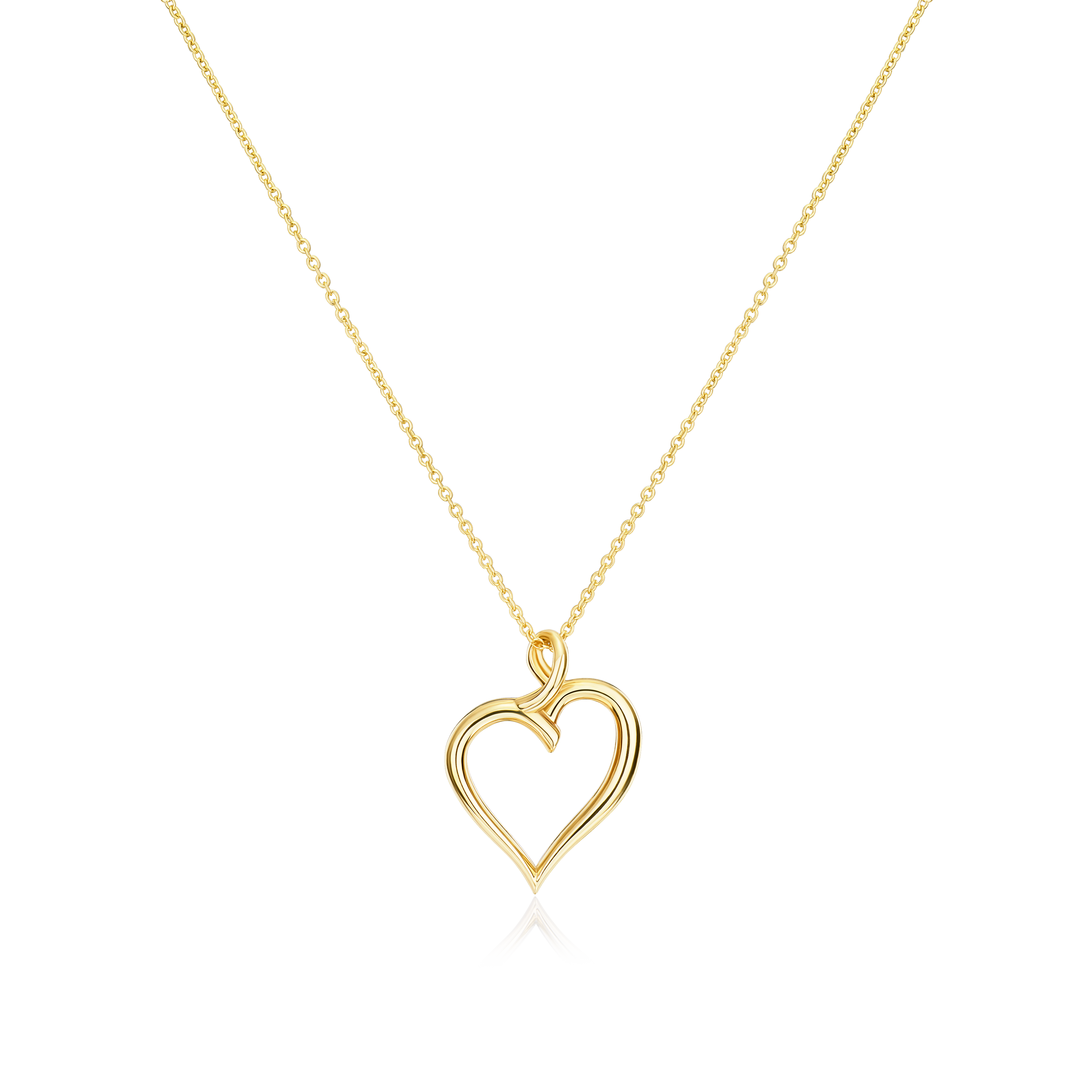 9ct Yellow Gold Heart Pendant