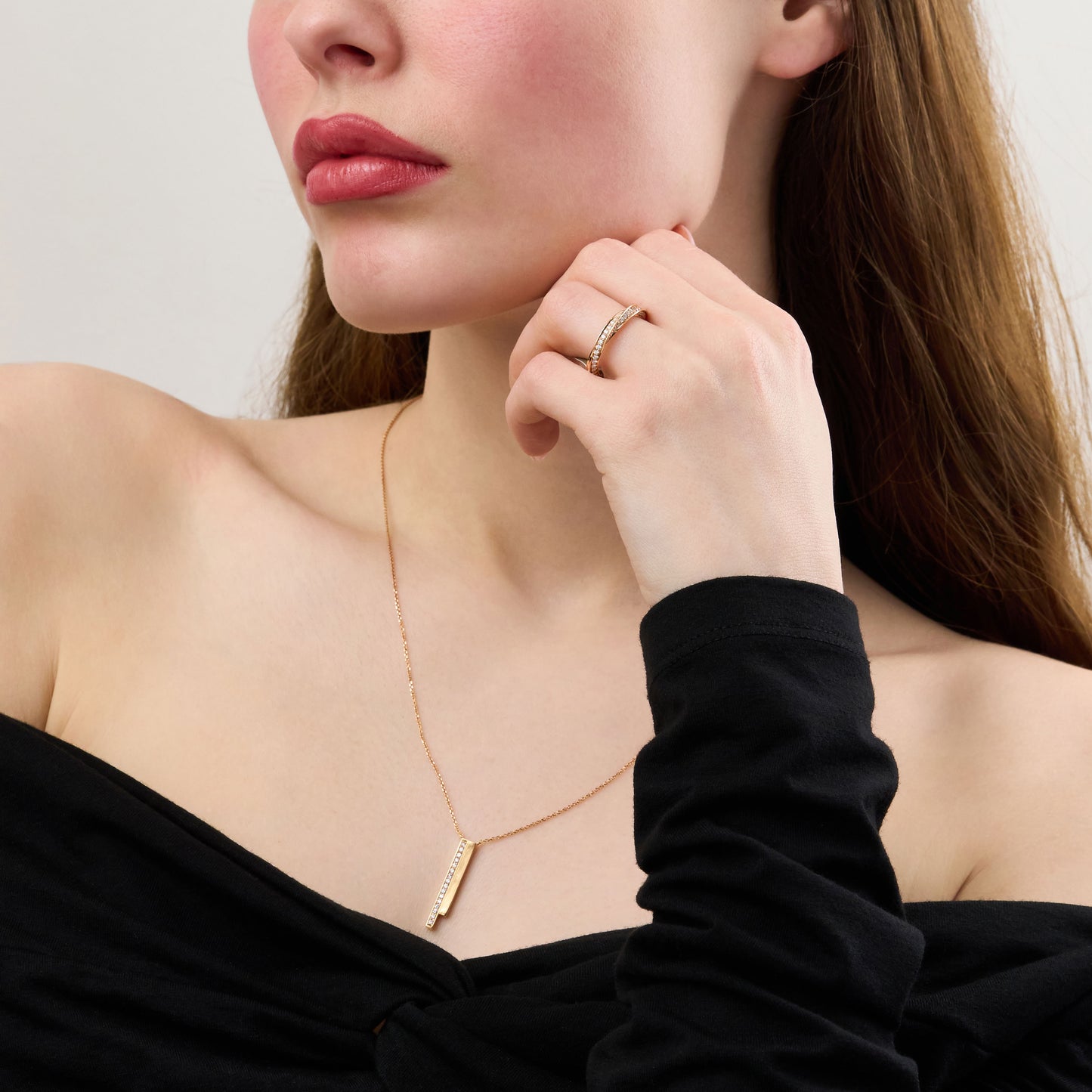 Skyline 18ct Rose Gold Twist Ring