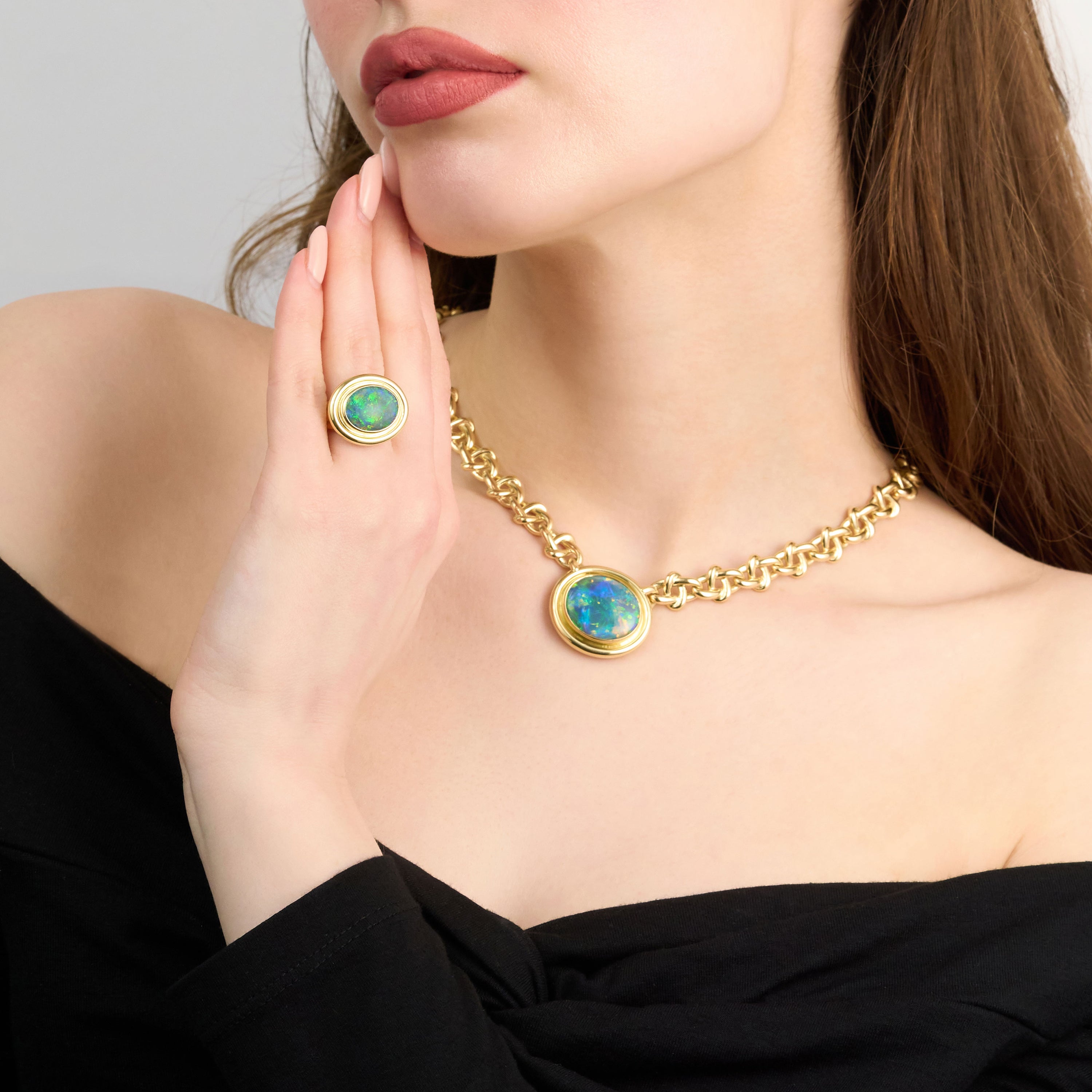 3.86ct Opal 18ct Yellow Gold Ring