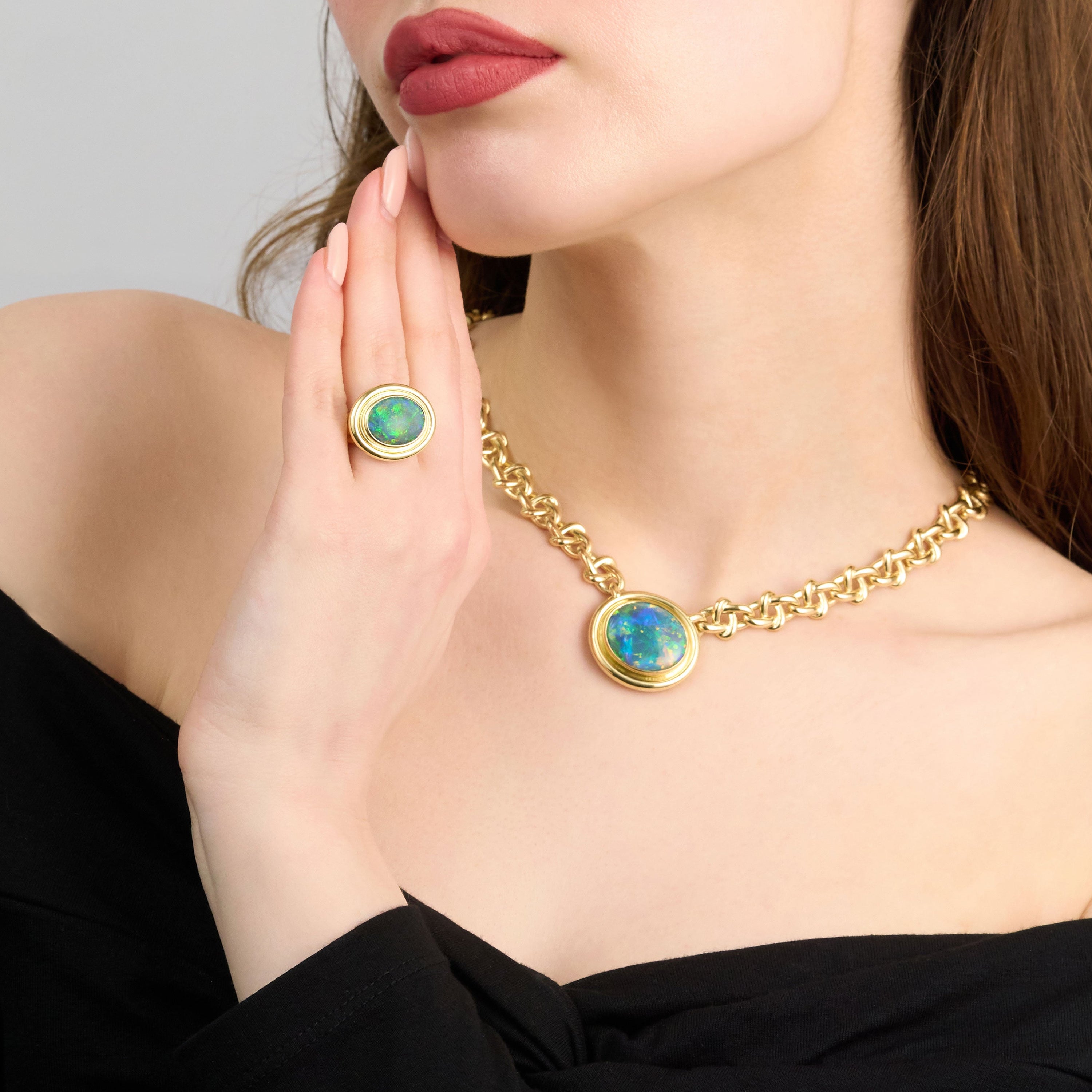 16.67ct Opal Infinity Necklace