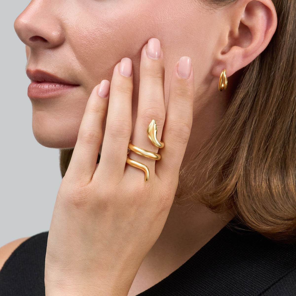 18ct Yellow Gold Serpent Ring