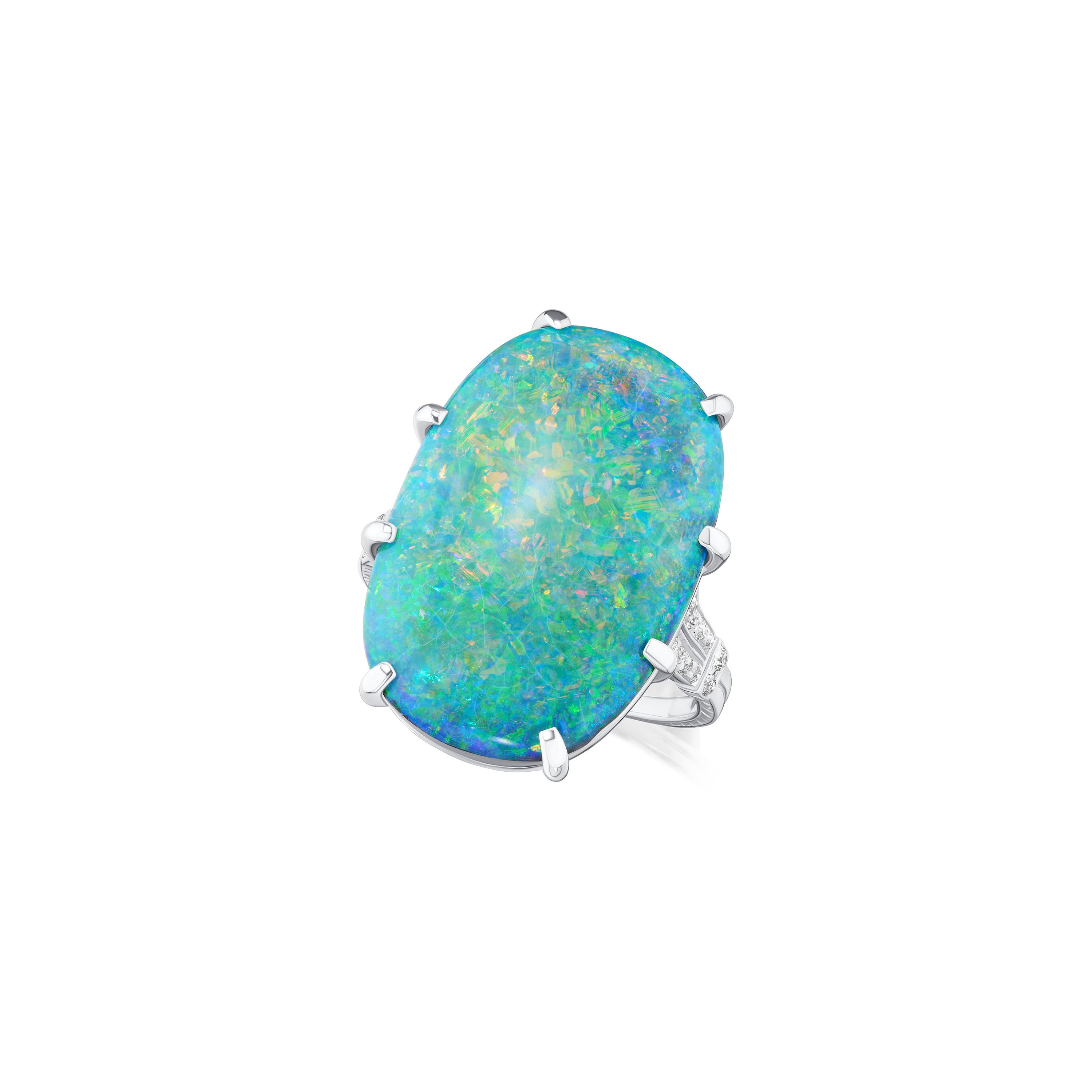 Opal and Diamond Dress Ring