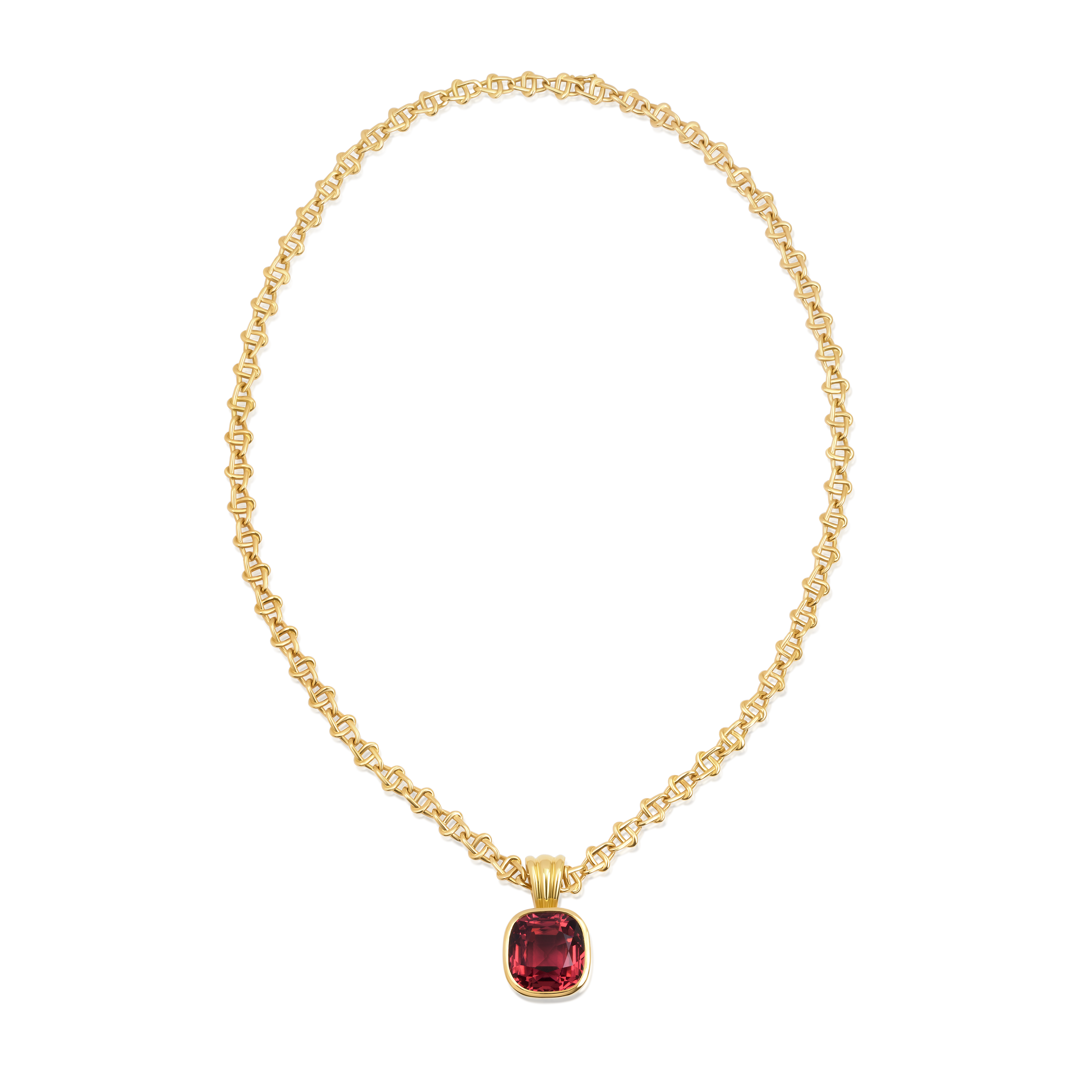 20.63ct Pink Tourmaline Infinity Necklace