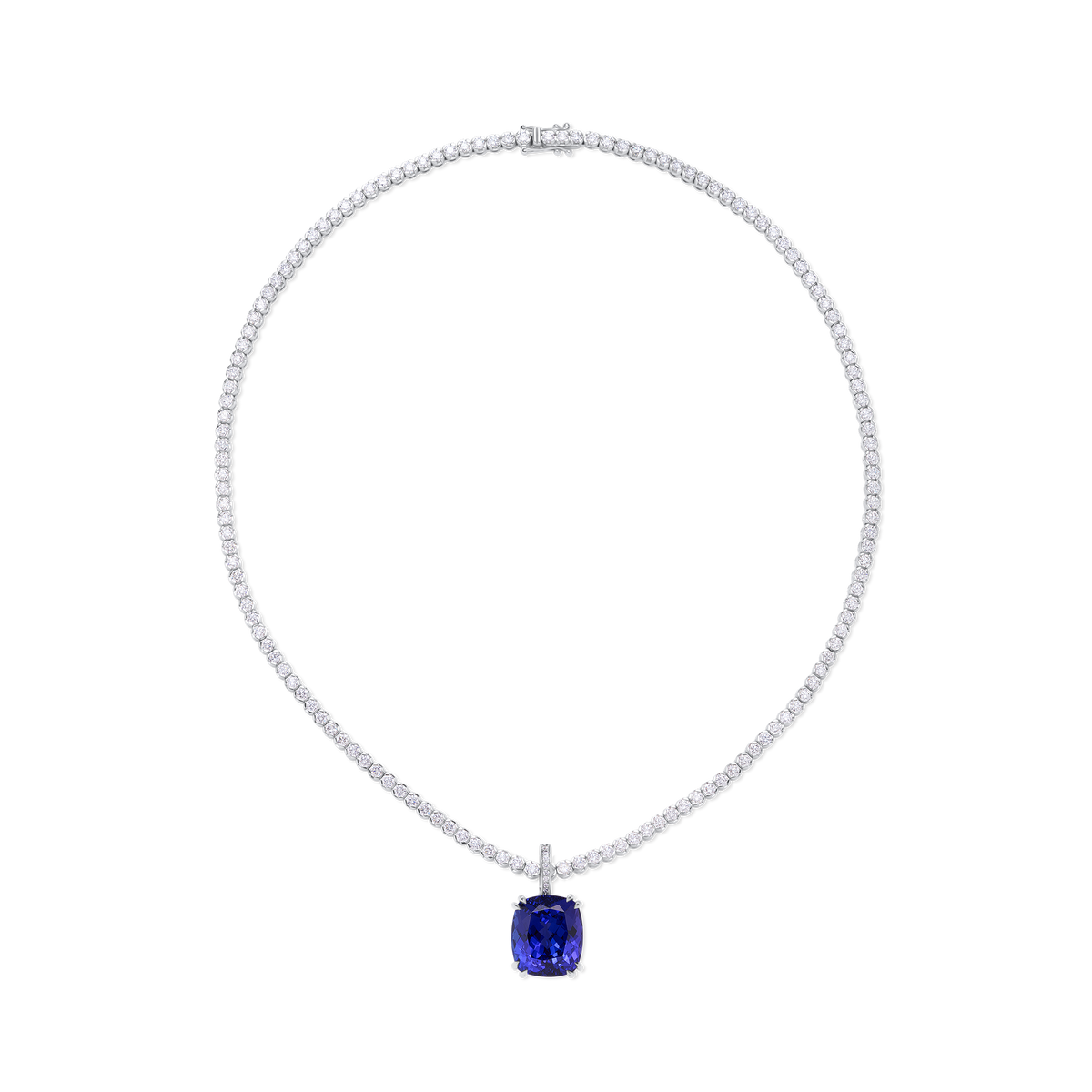 16.65ct Cushion Shape Tanzanite Pendant