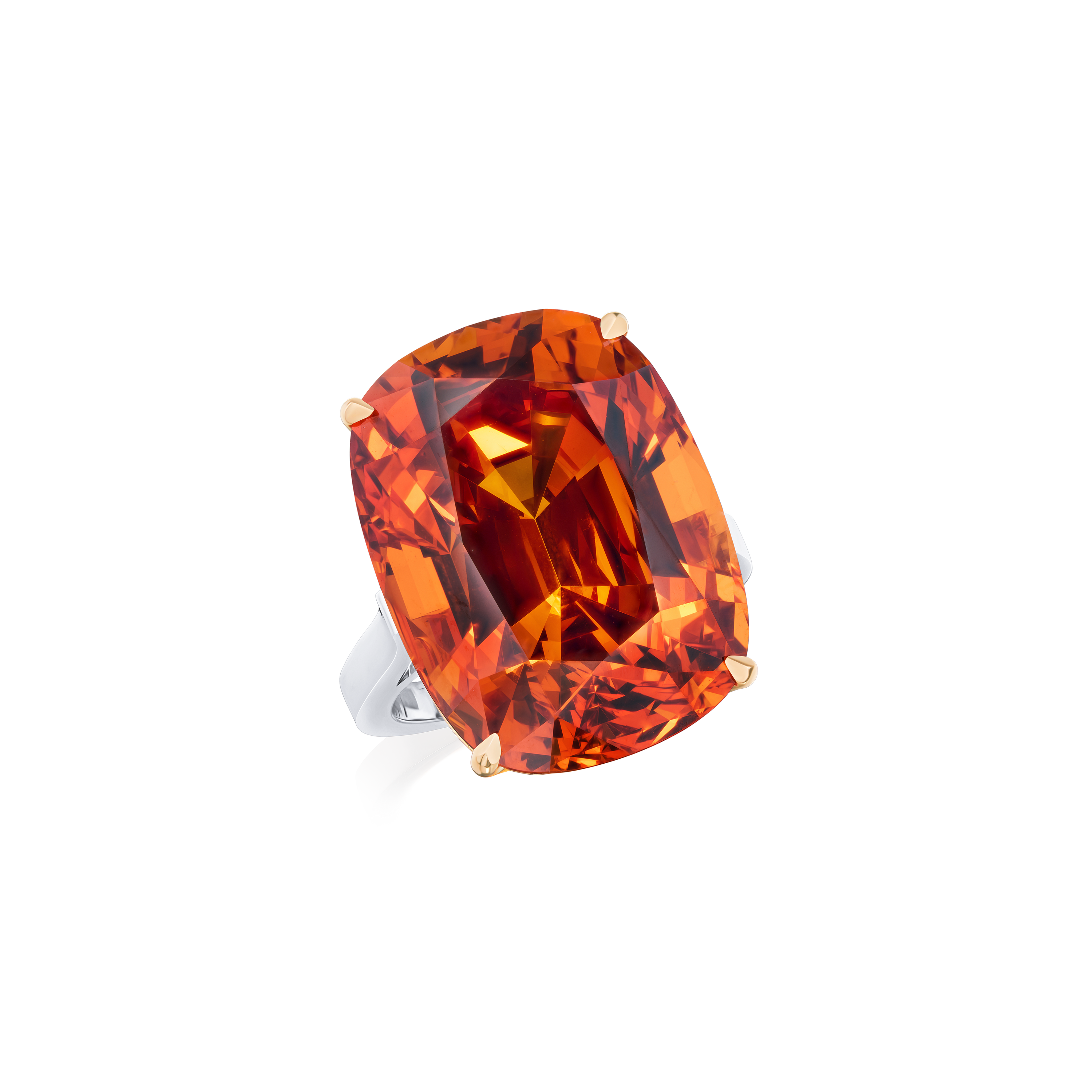 36.77ct Spessartite Mandarin Garnet Ring