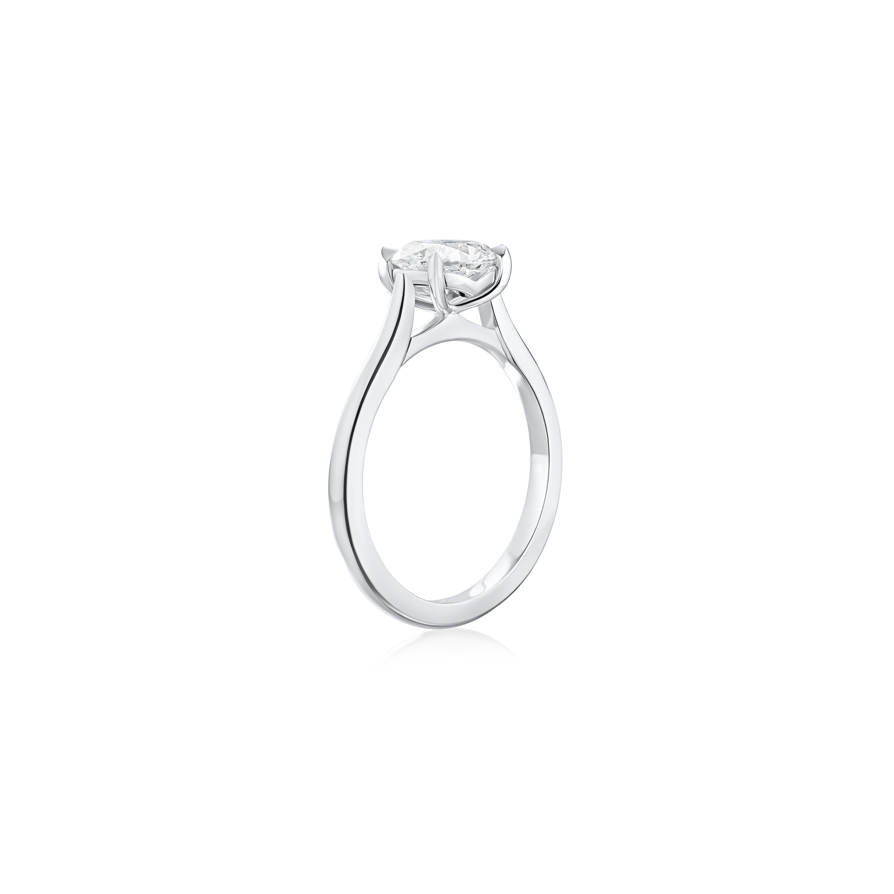1.14ct Oval Cut Diamond Solitaire Ring