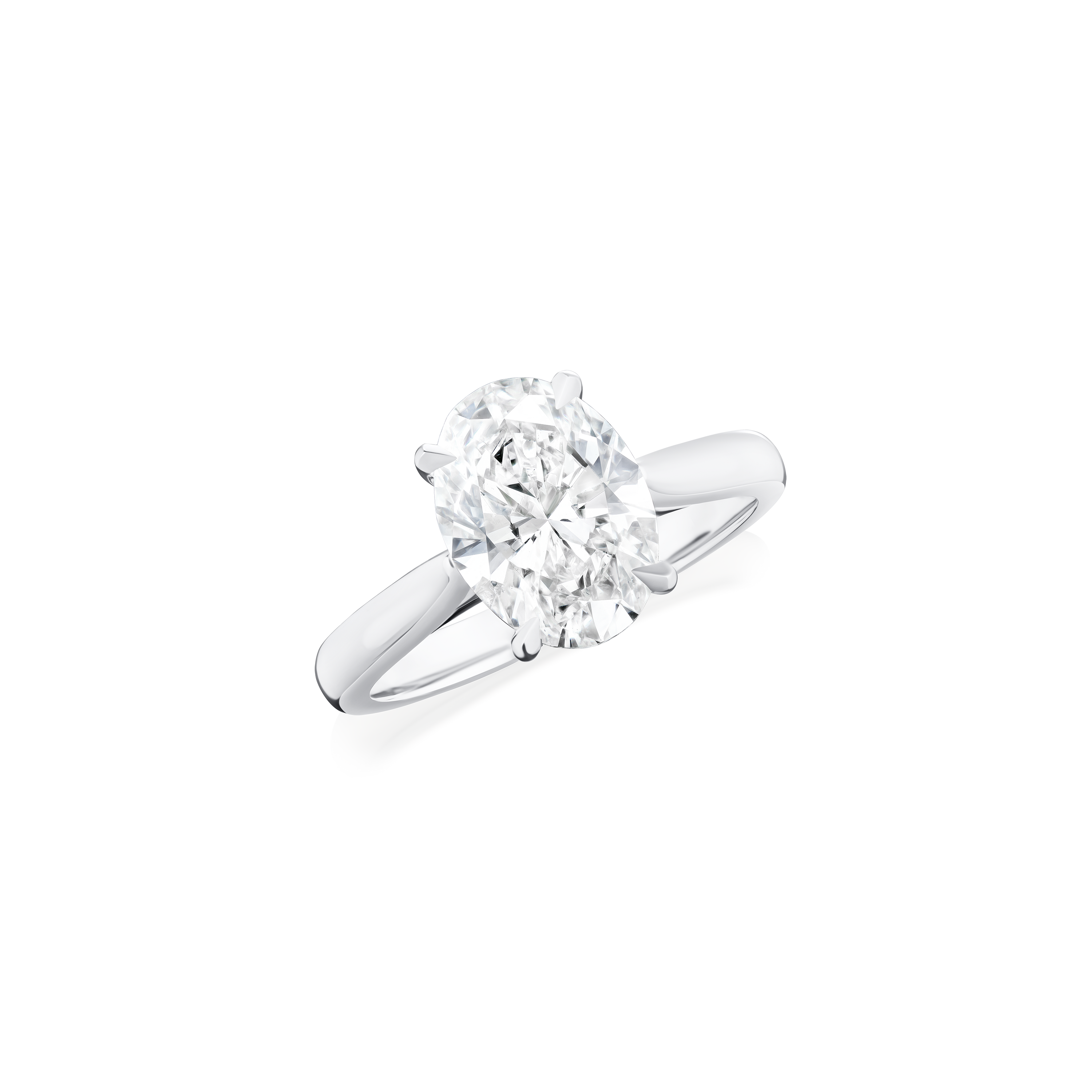 2.44ct Oval Cut Diamond Solitaire Ring