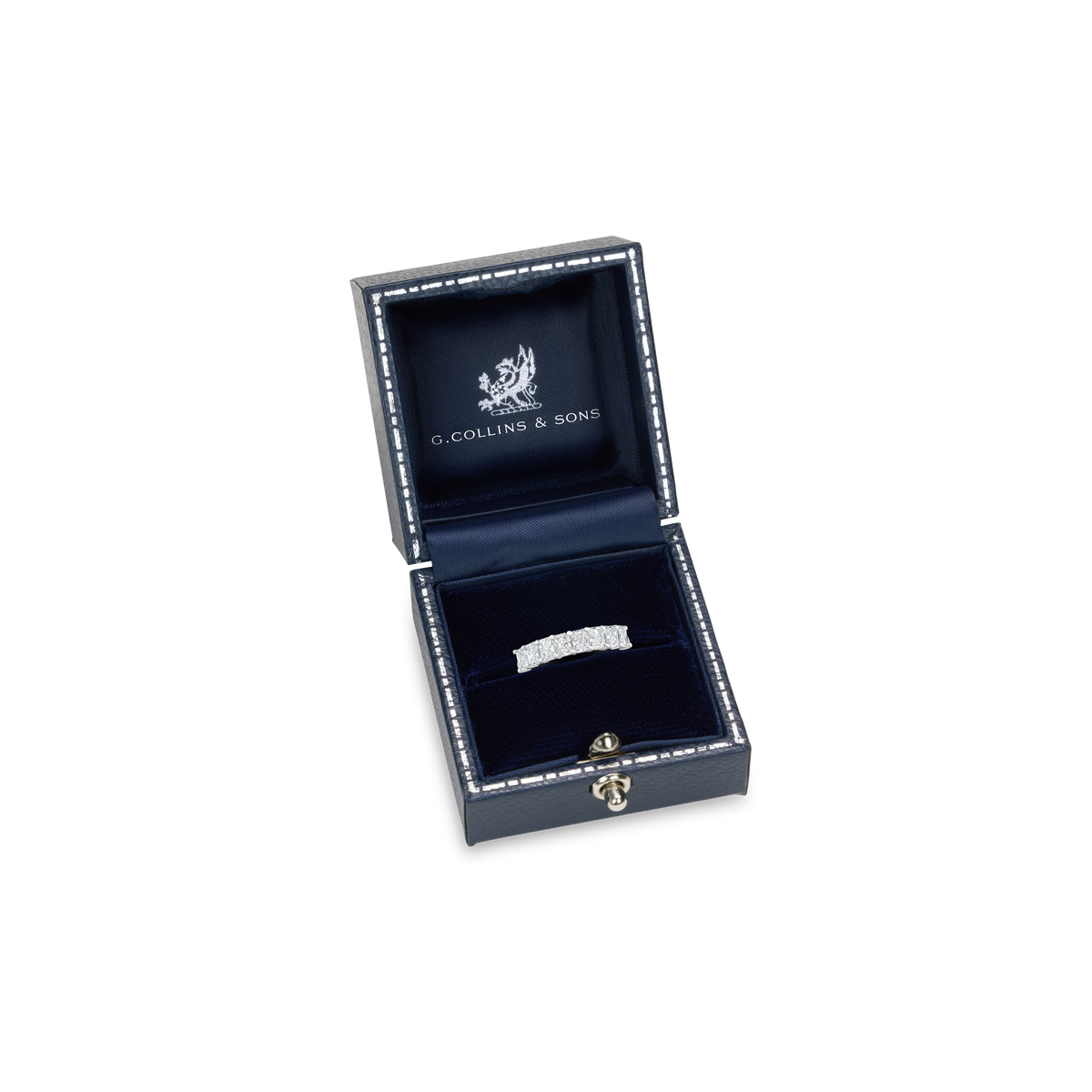 1.56ct Radiant Cut Diamond Set Half Eternity Ring