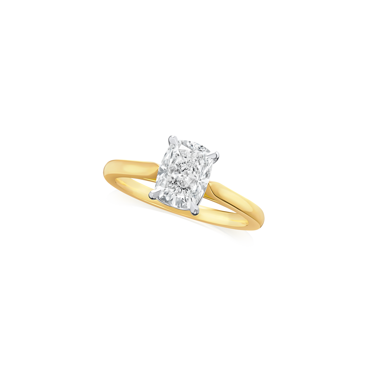 1.50ct Cushion Cut Diamond Solitaire Ring