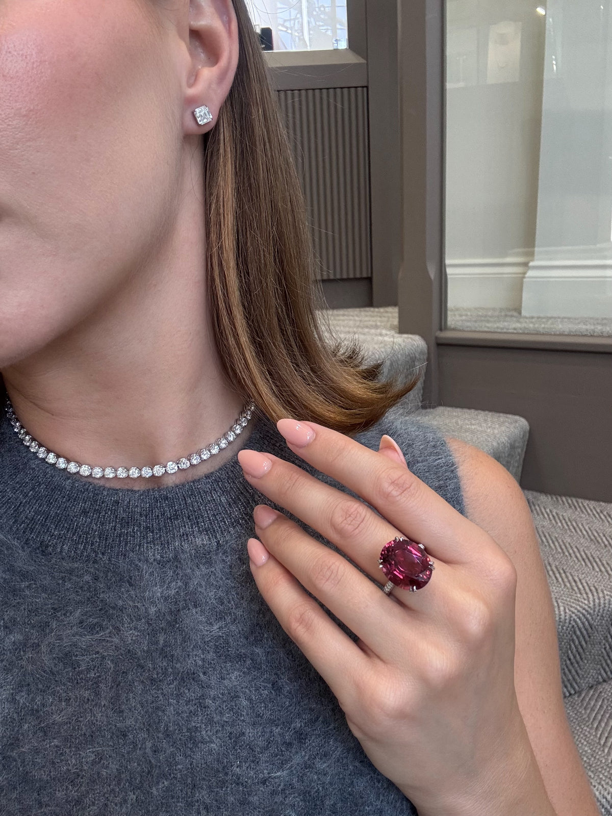 Round Brilliant Cut Diamond Choker