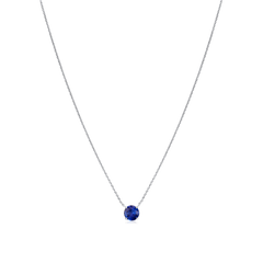 0.97ct Round Sapphire Pendant