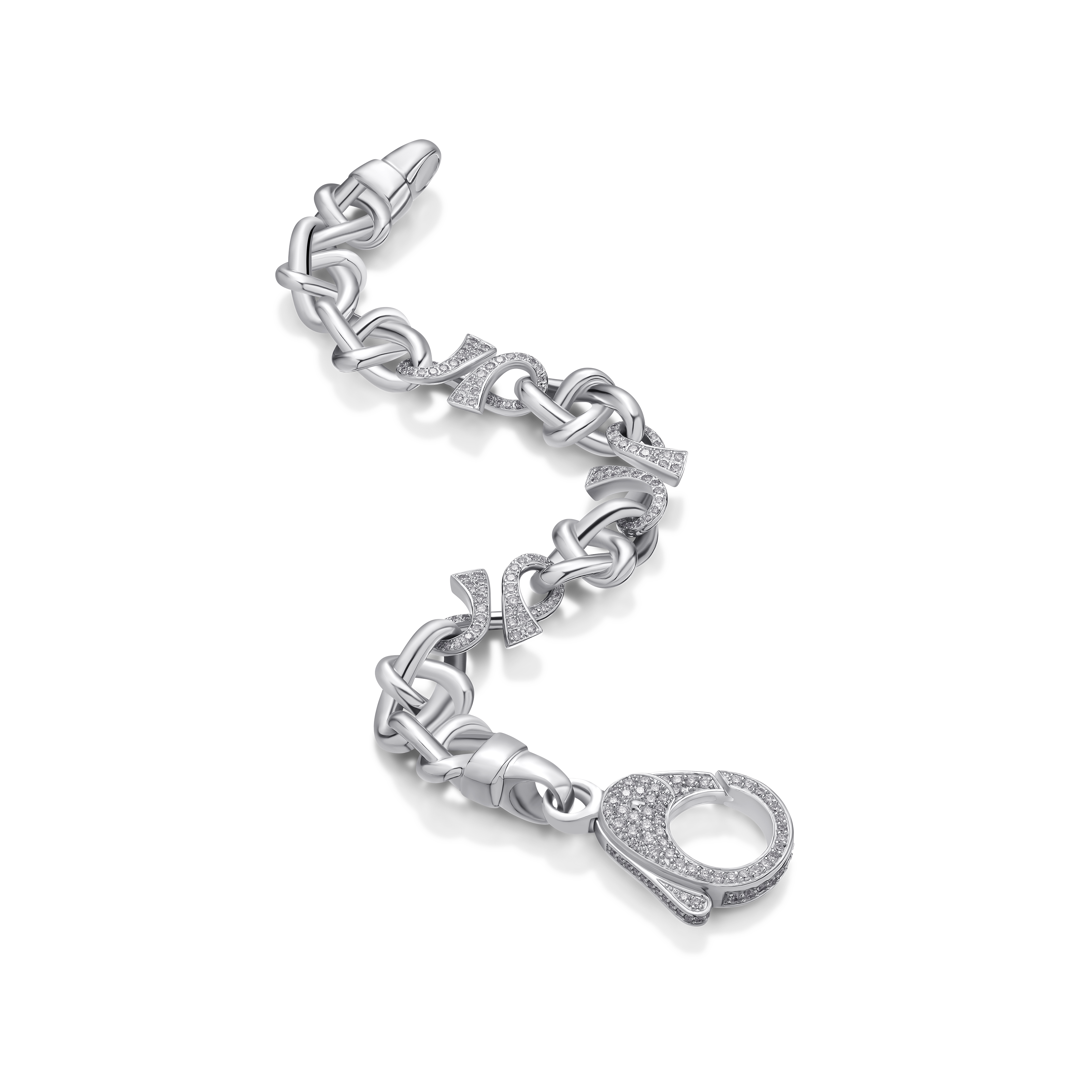 Infinity Collection 18ct White Gold Diamond Set Bracelet