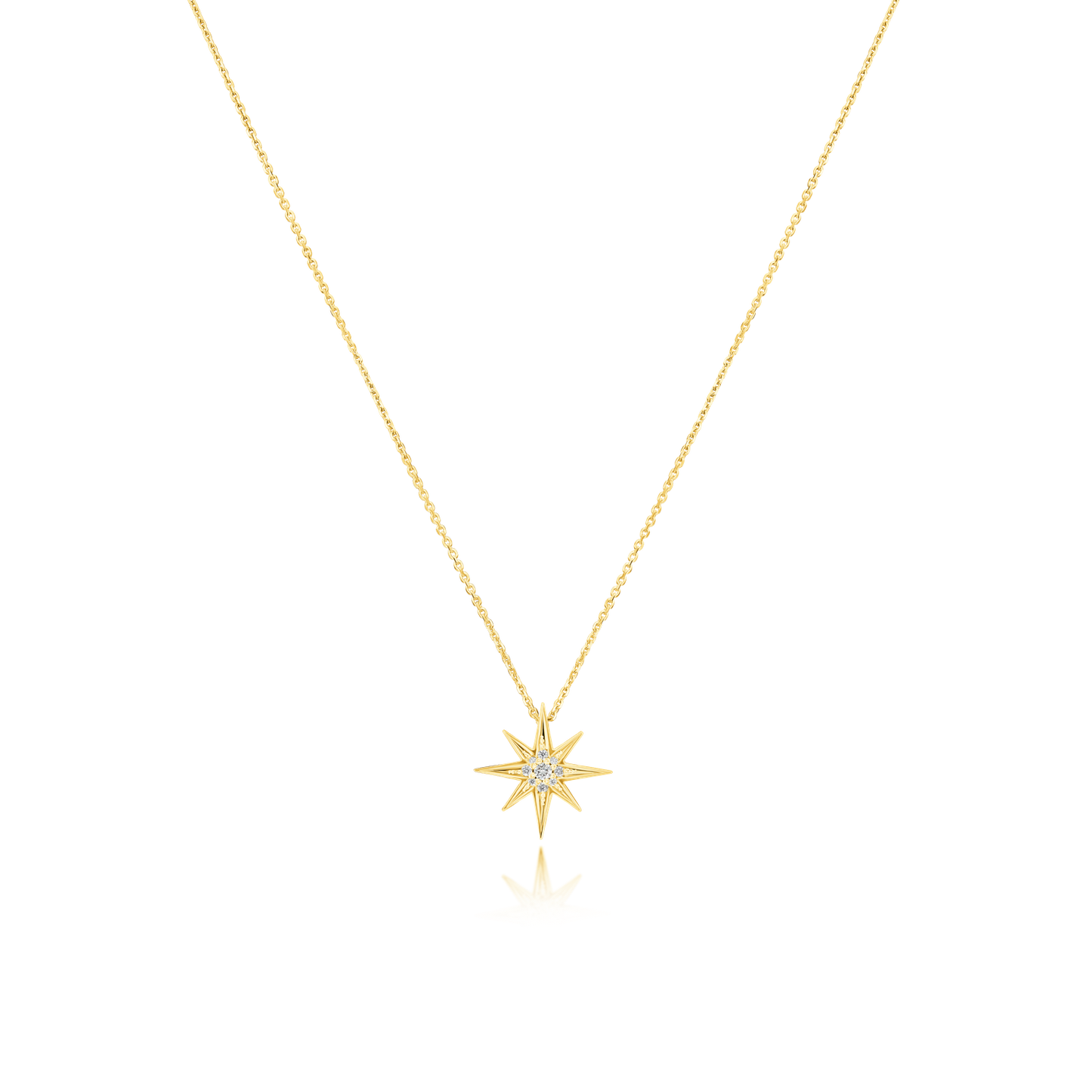 Sienna Collection 18ct Yellow Gold Diamond Set Small Pendant