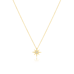 Sienna Collection 18ct Yellow Gold Diamond Set Small Pendant