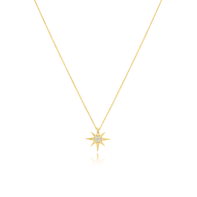 Sienna Collection 18ct Yellow Gold Diamond Set Small Pendant
