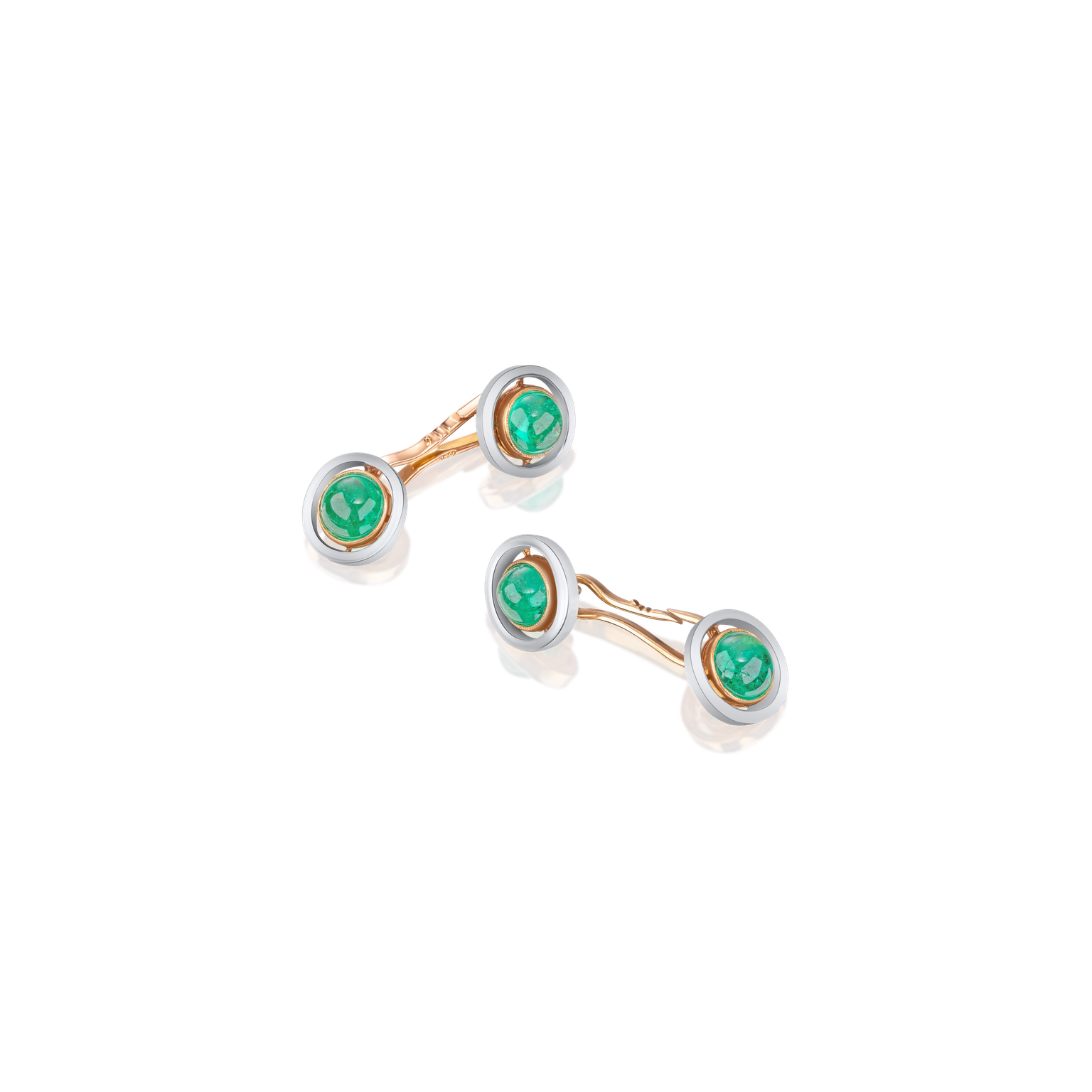 Emerald-Set Cufflinks