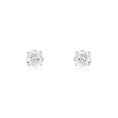 1.00cts Superfine Diamond Stud Earrings