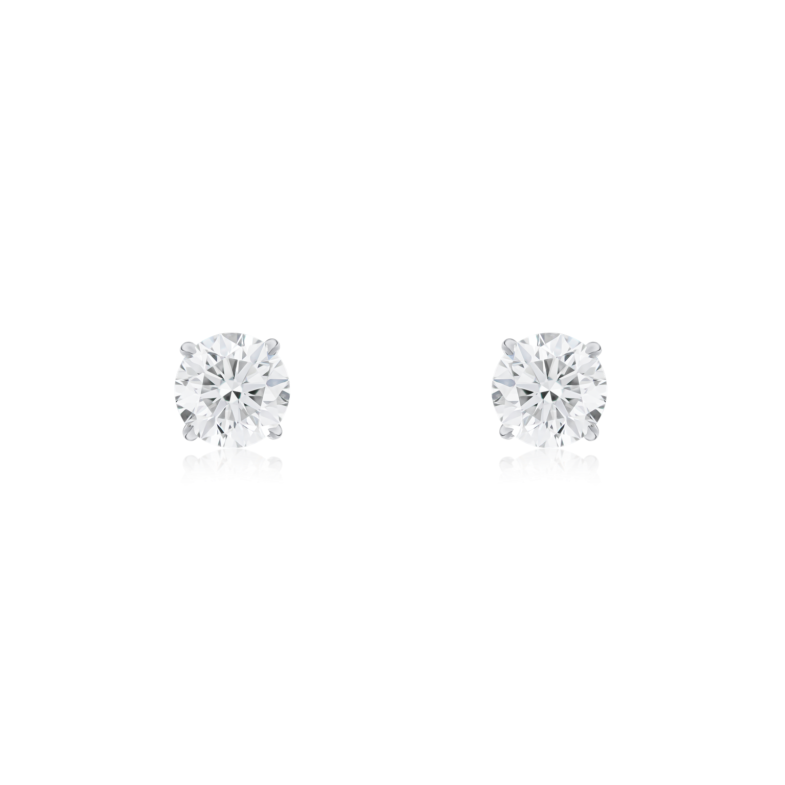 1.00cts Superfine Diamond Stud Earrings