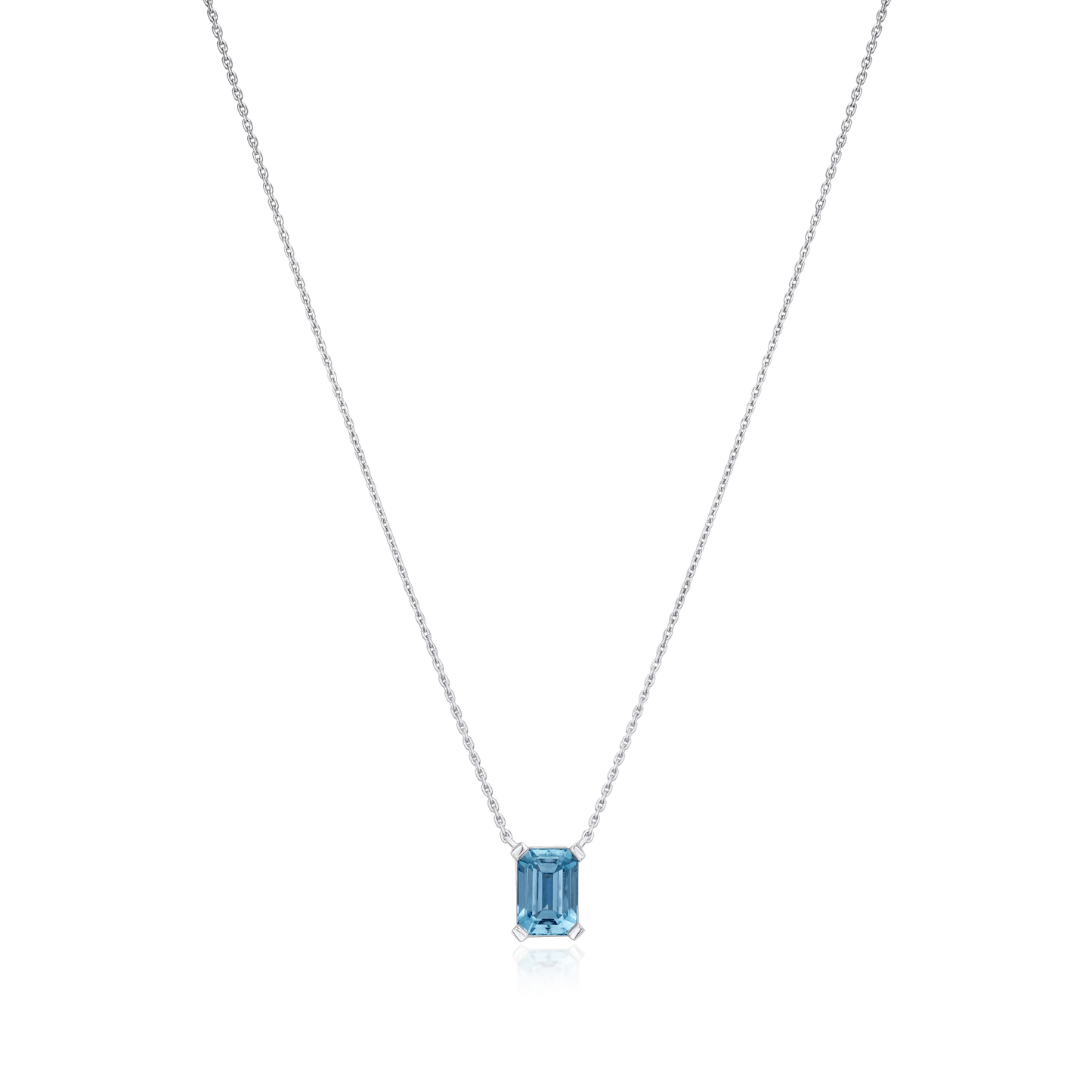 1.16cts Octagon Aquamarine Superfine Pendant