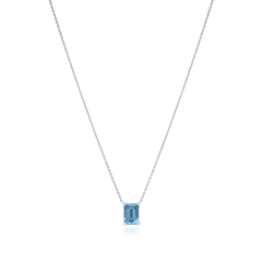 1.16cts Octagon Aquamarine Superfine Pendant