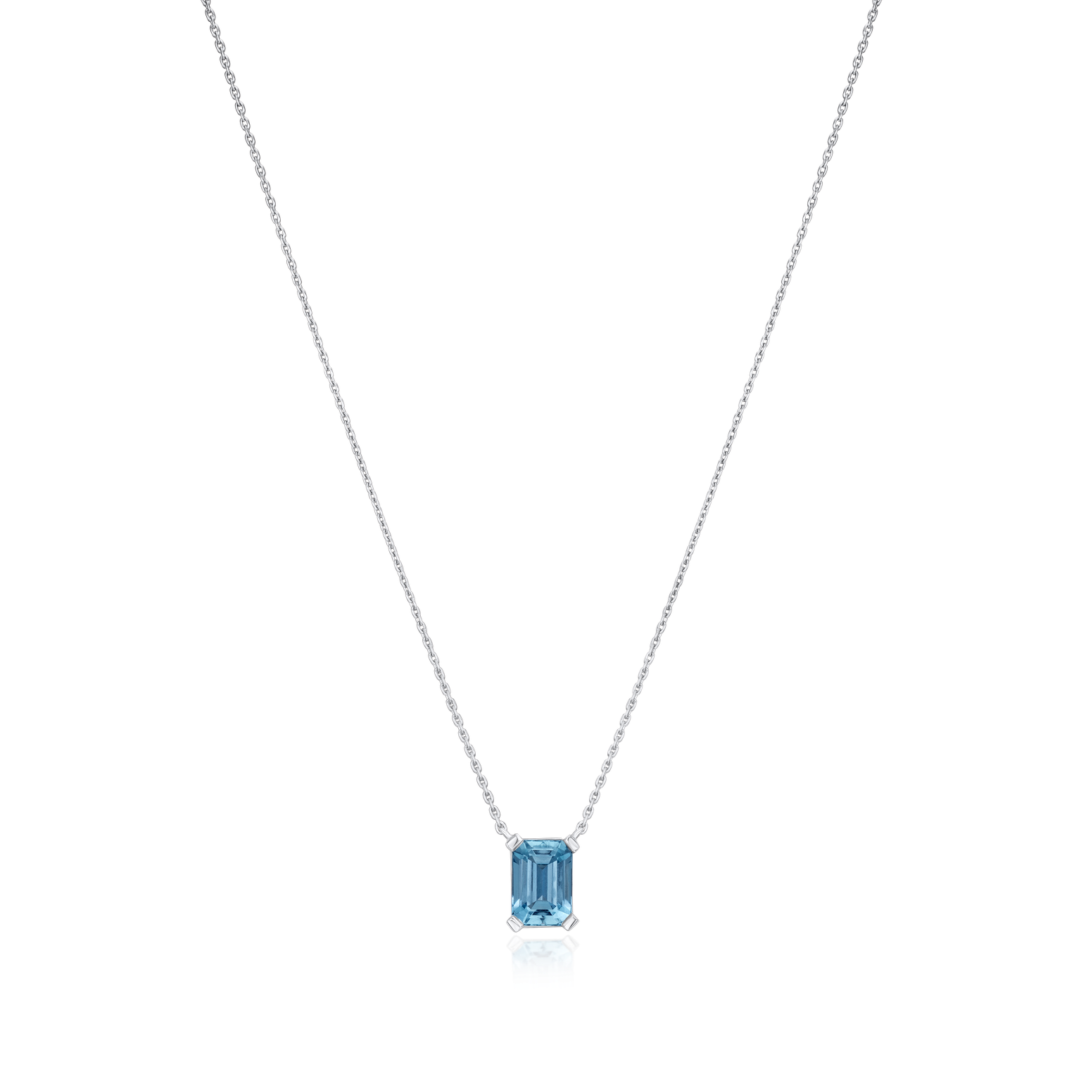 1.16cts Octagon Aquamarine Superfine Pendant