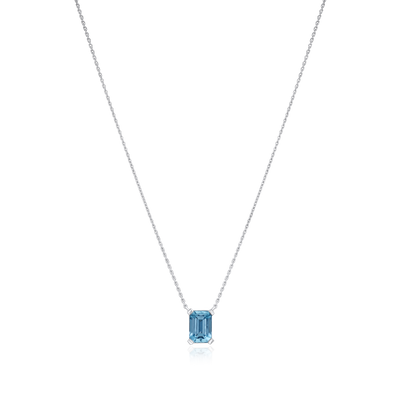 1.16cts Octagon Aquamarine Superfine Pendant